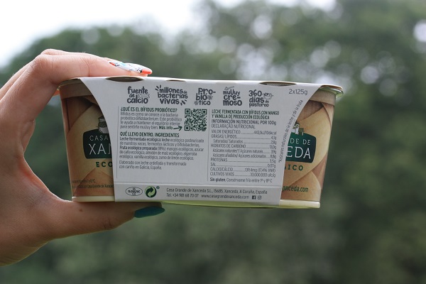 Bifidus Mango Vainilla parte de atrás